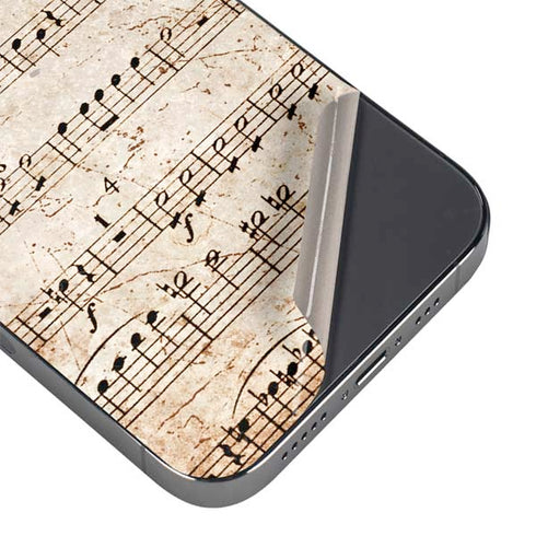 Antique Notes iPhone 16e Skin